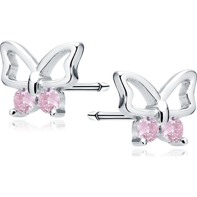 Lunica Stříbrné náušnice motýlek 0279