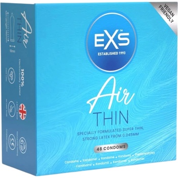 EXS Condoms Air Thin - ултра тънък латексов презерватив (48 броя)