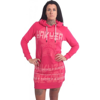 Yakuza Galvanic Sweat dámské šaty růžové
