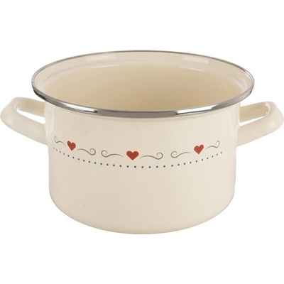 Orion Hrnec TONČA Lem 2 l 18 cm smaltovaný plech, nerezová ocel mix, 8592381228392
