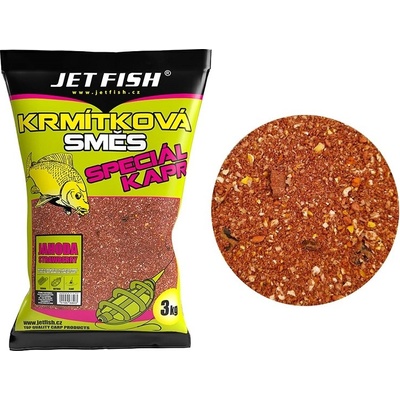 Jet Fish Krmítková směs Speciál Kapr 3 kg Jahoda – Zboží Mobilmania