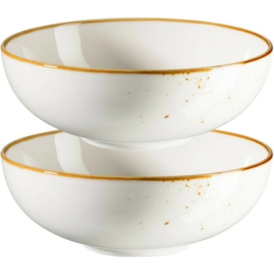 Mäser 2-dielna sada misiek Pintar White hnedébodky 22 cm