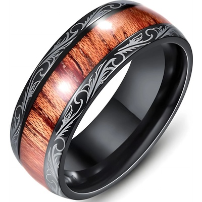 HARAHU Пръстен OR-17114 - Черен / Кафяв / 59mm KP17114 (OR-17114)