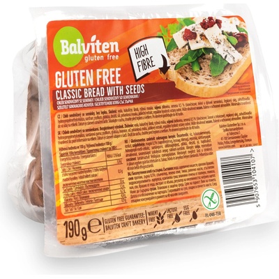 Balviten Chléb Pane Casereccio se semínky bez lepku 250 g – Zboží Dáma