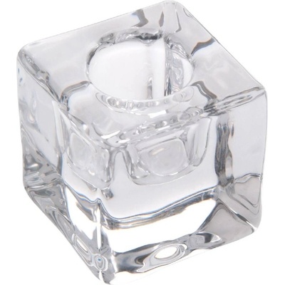 Декоративен квадратен стъклен свещник за класически свещи