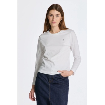 Gant tričko REG SHIELD LS T SHIRT biela