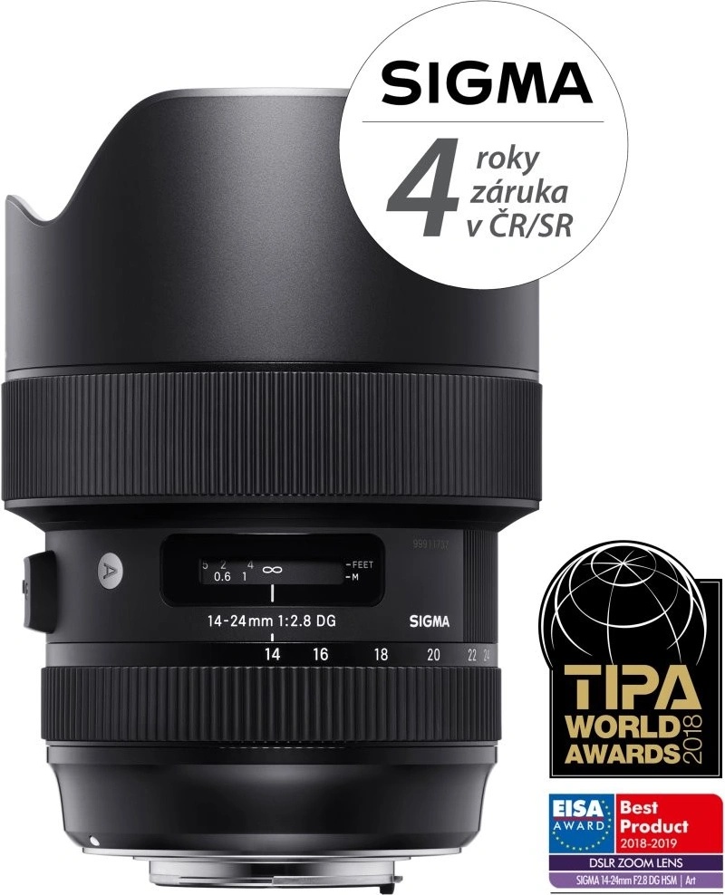 SIGMA 14-24mm f/2.8 DG HSM Art Nikon od 34 790 Kč - Heureka.cz