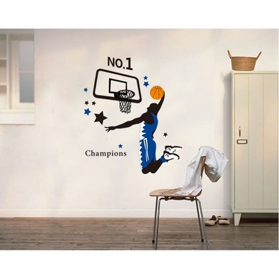 Veselá Stena Samolepka na stenu Basketbalista Veľkosť: 90 x 100 cm