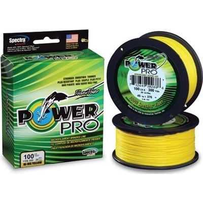 Shimano Šňůra PowerPro Braided Line Hi-Vis Yellow 135m 0,13mm 8kg