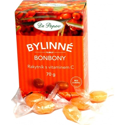 Dr.Popov Bonbony Rakytník s vitamínem C 70 g