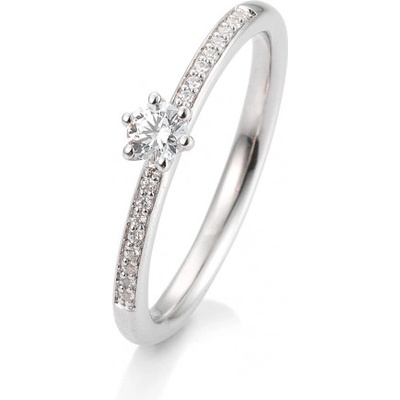 Sofia Diamonds Prsteň biele zlato s diamantmi BE41 05804 W