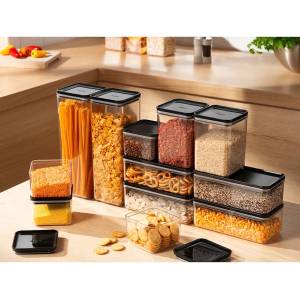 Bodum Комплект контейнери за храна от пластмаса 21, 5 x 21, 5 x 27, 6 cm (K12351.01.1)