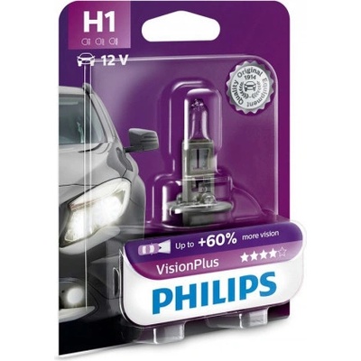 Philips VisionPlus H1 P14,5s 12V 55W 12258VPB1