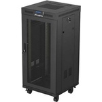 Lanberg Комуникационен шкаф Lanberg Rack Cabinet 19" Free-Standing 24U/600X600 (FlAT Pack) With Mesh Door LCD Black V2 (FF01-6624-23BL)