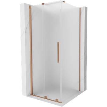 Mexen Velar плъзгаща се душ кабина 120 x 120 см, мразовита, четкана мед - 871-120-120-31-65 (871-120-120-31-65)