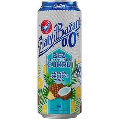 Zlatý Bažant Radler Ananás & Kokosová voda 0,0% 0,5 l (plech)