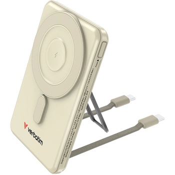 Verbatim PowerBank 5000mAh магнитно безжично зареждане златно (32253)