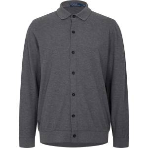 Ralph Lauren Риза с къс ръкав Polo Ralph Lauren Men's PP Knit Short Sleeve Shirt - Flannel Hthr