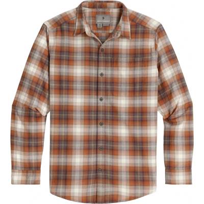Royal Robbins Мъжка риза с копчета Royal Robbins Lieback Organic Cotton Flannel L/S Shirt - Rust Brown Dipsea Pld (033-2888-0311)