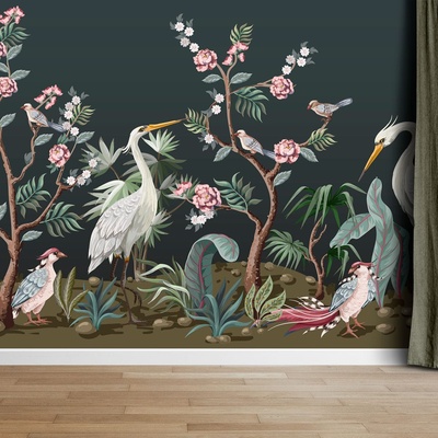 Decono Фототапет Японски Жерави