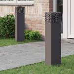 vidaXL Соларна LED светлина за пътека 2 бр. Топло бяло 18 x 18 x 80 см (879730)