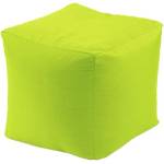 Pufrelax Пуф, 130л. , Табуретка Куб XL - Teteron Green Neon, Перящ се калъф, Пълнеж от Полистиролни перли, за открито (PUF-G-CXL-TEX-GRNE)