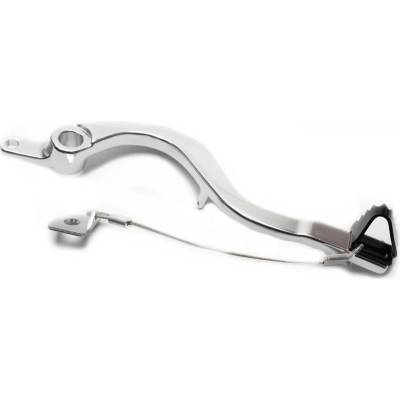 MOTION STUFF brzdový pedál 83P-0221002 silver body, black steel fixed tip Pevný hrot z ocele