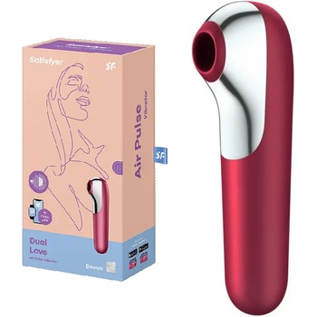 Вагинален и клитор стимулатор, 17, 9см. - Dual Love Red (SATISFY205)