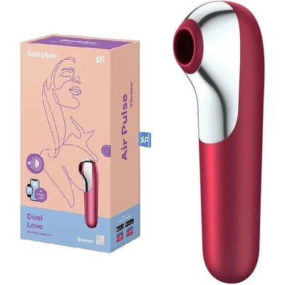 Вагинален и клитор стимулатор, 17, 9см. - Dual Love Red (SATISFY205)