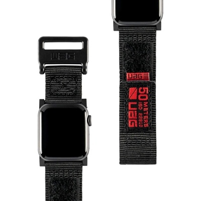 Urban Armor Каишка Urban Armor Active Watch, за смарт часовник Apple Watch 38/40mm, черна (19149A114040)