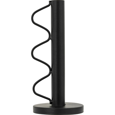 Atmosphera Kovový svícen na jednu svíčku BLISS, 20 cm, černá černá