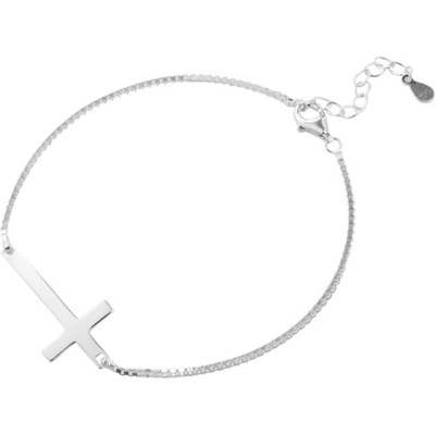 Silenti Jewelry Сребърна гривна "Кръст" - Златен