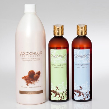 Cocochoc Professional Brazilský Keratin 1000 ml + čistící šampon 400 ml dárková sada