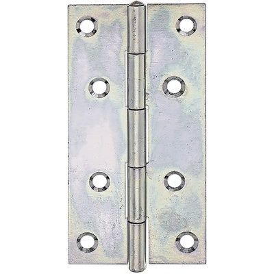 Záves úzky so zanitovaným mosadzným čapom, 100x48 mm, galvanicky pozinkovaný