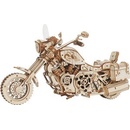 3D puzzle Robotime Drevené 3D mechanické puzzle Motorka Cruiser 420 ks