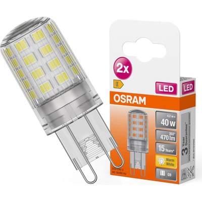 Osram G9 LED žiarovka v kapsule 4,2W = 40W 470lm 2700K Teplá 300° STAR