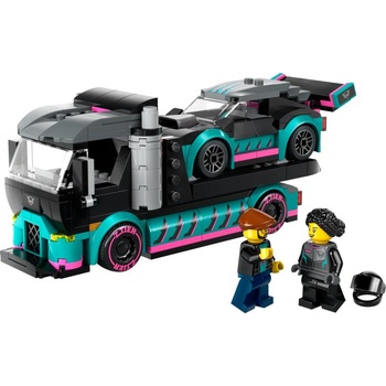 Image 1 of LEGO® City - Race Car and Car Carrier Truck (60406)