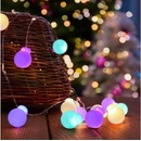 Solight LED vianočná reťaz farebné gule 40x LED 4m 2x AA