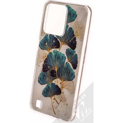 1Mcz Gold Glam Lístky Skinny TPU ochranné Realme C31 bílé zelené – Sleviste.cz