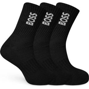Boss Чорапи Boss Mens BOSS Bodywear 3 Pack Socks with Logo Detail (Crew) - Black 001