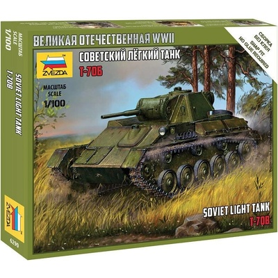 Zvezda Т 70B Soviet Light Tank 1:100