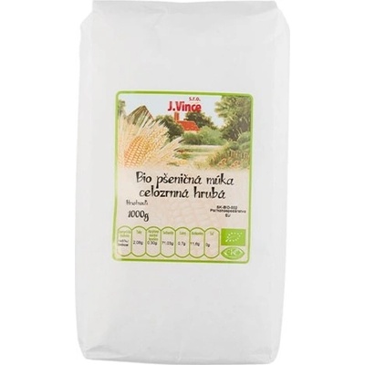 VINCE Bio pšeničná múka celozrnná hrubá 1 kg