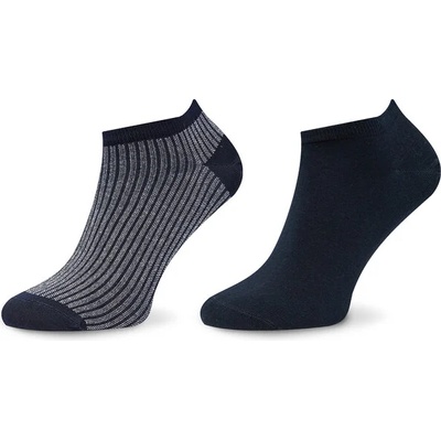 Tommy Hilfiger Комплект 2 чифта къси чорапи дамски Tommy Hilfiger 701222650 Navy 002 (701222650)