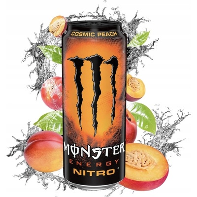 Monster Energy Nitro Cosmic Peach energetický nápoj 12 x 0,5 l