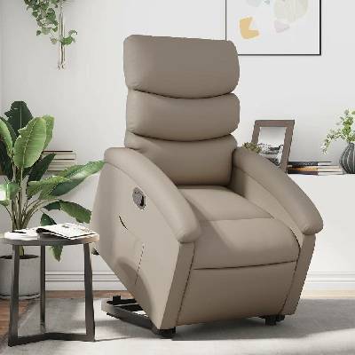 vidaXL 11461.3204046 Zvedací polohovací cappuccino umělá kůže