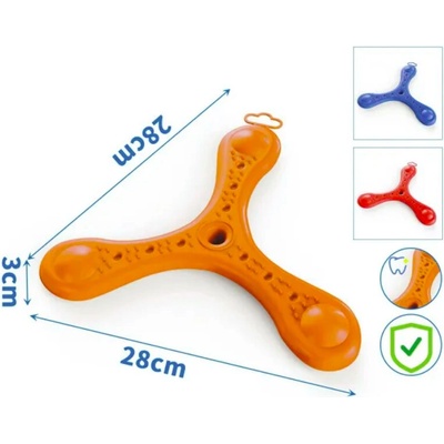 Nobleza frisbee lietajúci tanier Triangel 28 cm červená