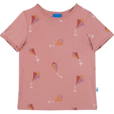 finkid Детска тениска Finkid Kid's Ilta Sun T-shirt - Peach - размер 90/100 (704-5778-0312)