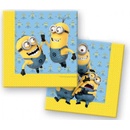 Obrúsky Procos Papierové servítky Mimoni 33x33cm 20ks