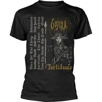 Gojira Риза Fortitude Tracklist Unisex Black S (PH13532S)