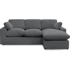 Bobochic Тъмносив ъглов диван от рипсено кадифе Belair - Bobochic Paris (WT-HILL-N--U3-W_2 P1086)